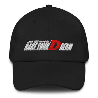 Rage Your Dream Dad hat — Sore Losers Club JDM anime apparel