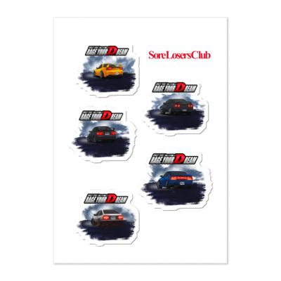 JDM Legends Sticker Sheet — Sore Losers Club JDM anime apparel